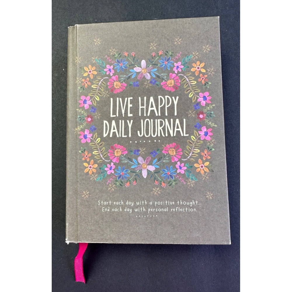 Natural Life Undated Live Happy Daily‎ Journal Thoughts Reflections Book *READ*